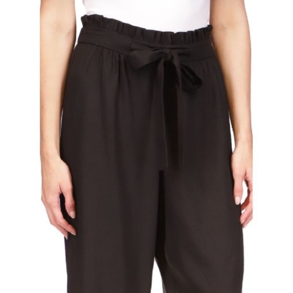 Michael Kors Black Women's Wide-Leg Pants size L - Picture 7 of 11